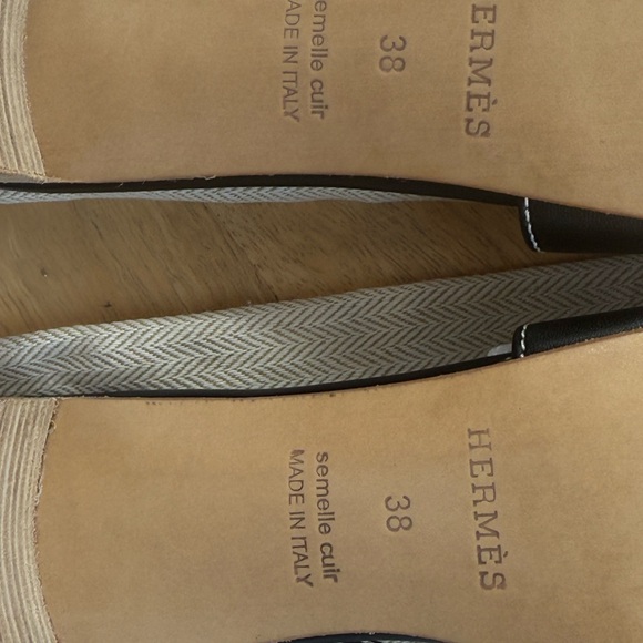 Hermes Oasis “H” Black Women's Sandals.Size 38. Perfect condition. - Picture 6 of 7